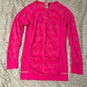 Hot Pink Long Sleeve Athletic Top